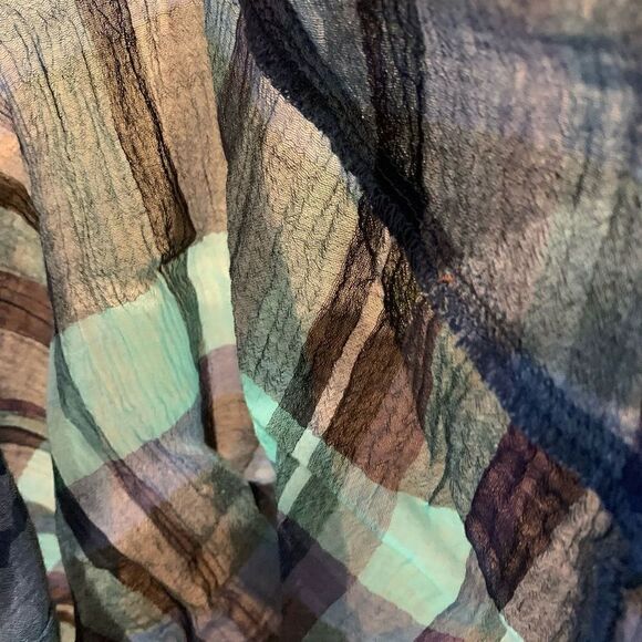 Free People | Plaid Cotton Tank Top - Picture 6 of 8